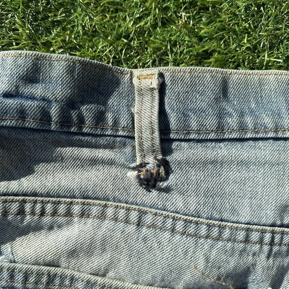 Levis Jeans Orange Tab‎ Size 31 x 28.5 Bell Bottom Flare Blue Flawed